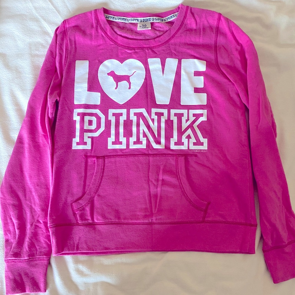 VS PINK crew neck sweatshirt